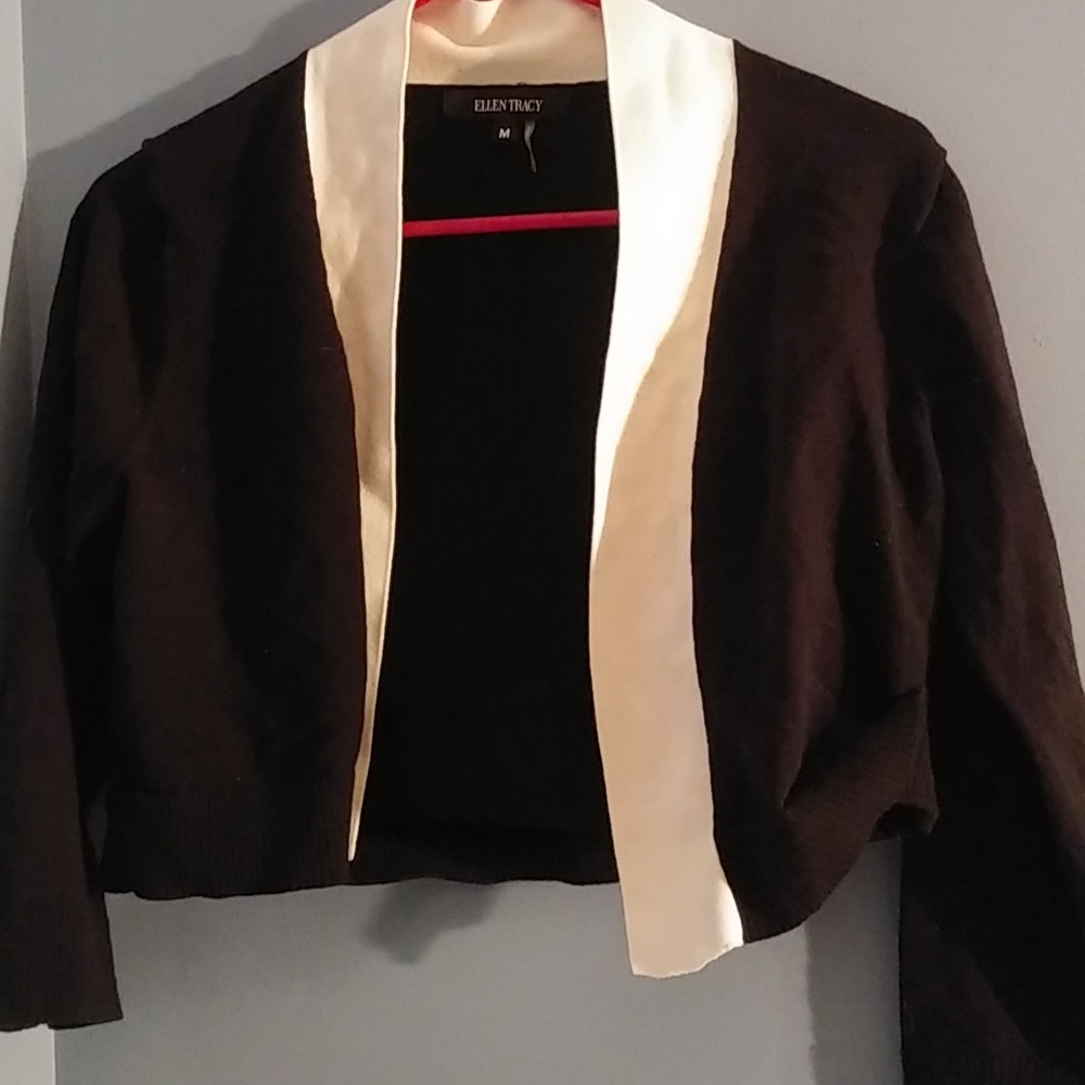 Black white cardigan